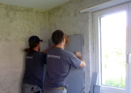 Klimaplatten verkleben nach Schimmelpilzsanierung